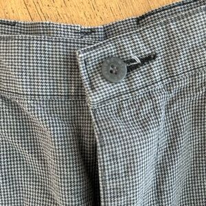 Vintage Riders Blue Houndstooth Cotton Pants
